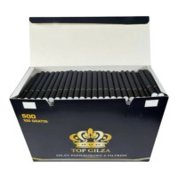 Чорні сигаретні гільзи TOP GILZA King Size Filter Tubes 500 шт купити в Україні