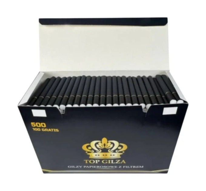 Чорні сигаретні гільзи TOP GILZA King Size 500 шт