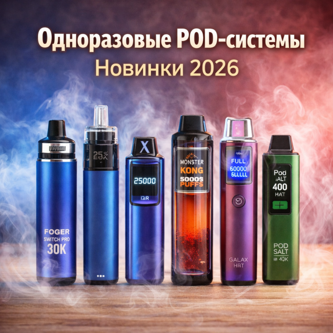 Одноразовые POD-системы — новинки 2026 года