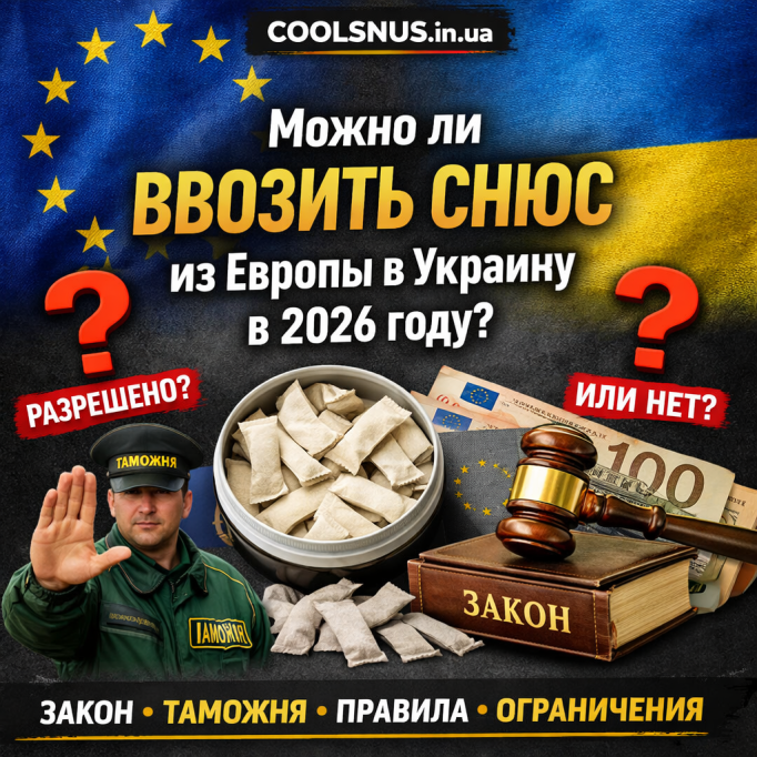 Можно ли ввозить снюс из Европы в Украину и из Украины в Европу в 2026 году? Актуальный разбор и опрос