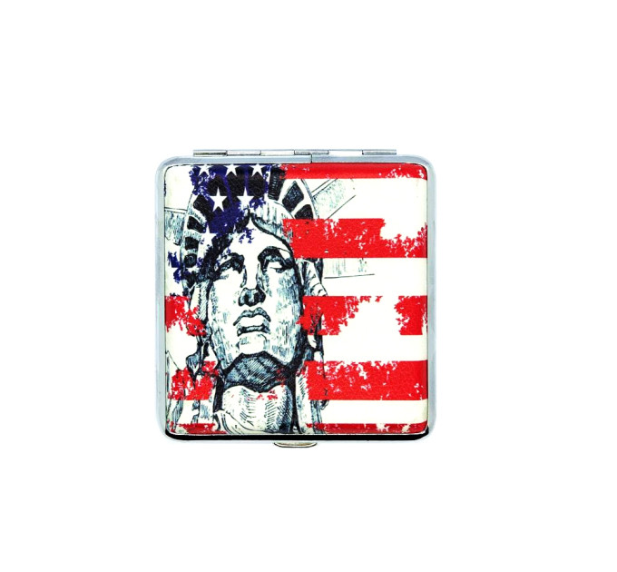 Портсигар для 20 сигарет "Genre" design Statue of Liberty