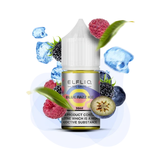 Солевая жидкость Elf Bar Elfliq Blue Razz Ice 30 ml