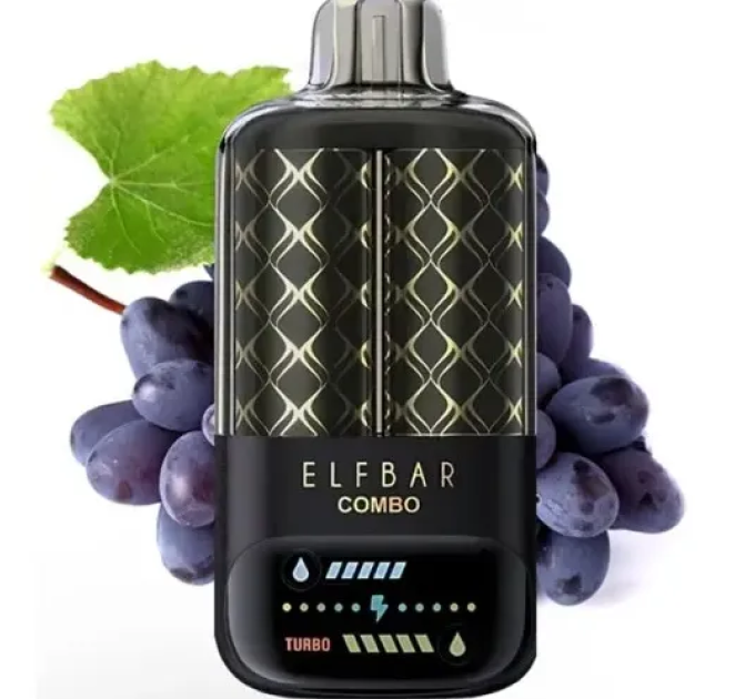 Одноразка Elf Bar Combo 25000 затяжек Grape / Mary Power (Виноград / Мускатный Виноград)