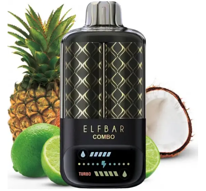 Одноразка Elf Bar Combo 25000 затяжок Lime / Pineapple (Лайм / Ананас)