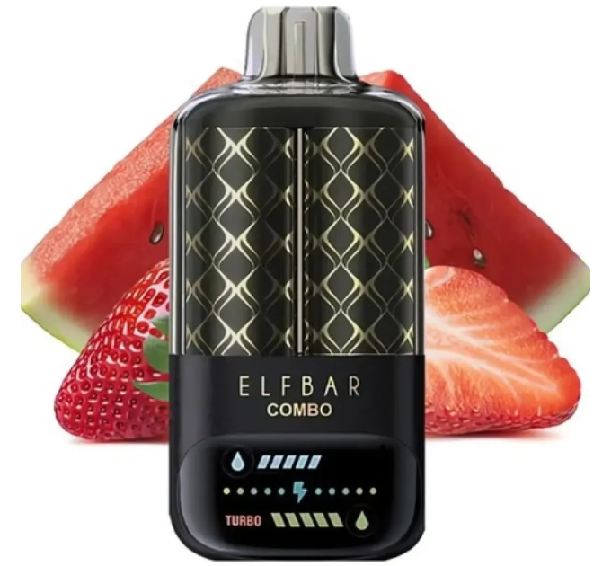 Одноразка Elf Bar Combo 25000 затяжек Watermelon / Strawberry (Арбуз / Клубника)