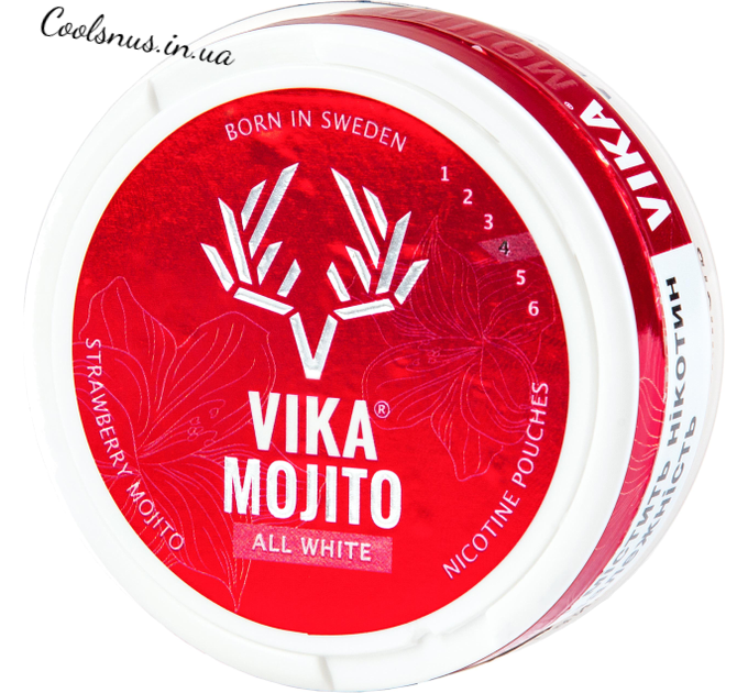 Снюс Vika Mojito Strawberry all white (Акциз)