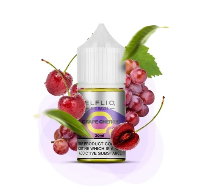 Сольова рідина Elf Bar Elfliq Grape Cherry 30 ml