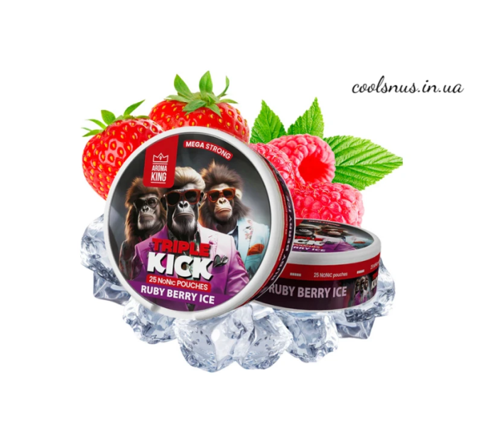 Снюс Aroma King Super kick 25мг Ruby Berry Ice