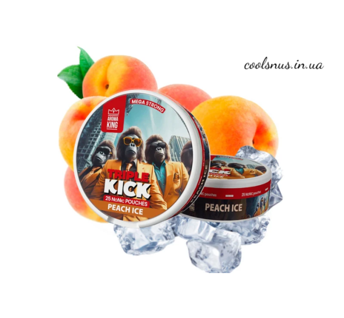 Снюс Aroma King Super kick 25мг Peach Ice