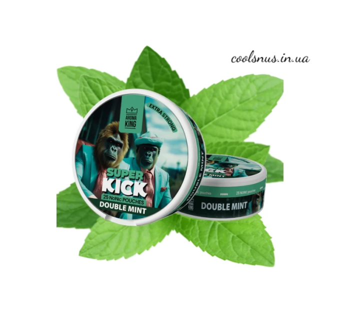 Снюс Aroma King Super Kick Double Mint (Дабл Мінт)