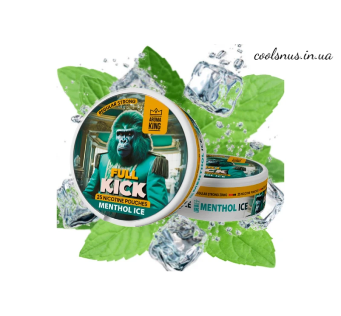 Снюс Aroma King Full Kick Menthol Ice (Ментол Лід)