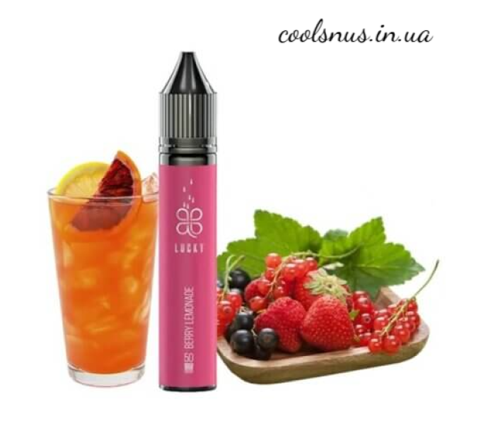 Сольова рідина Lucky 30 мл 50 мг Blueberry Lemonade (Чорничний лимонад)