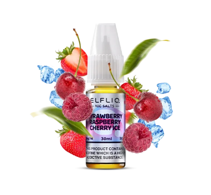 Сольова рідина Elf Bar Elfliq Strawberry Raspberry Cherry Ice 30 ml