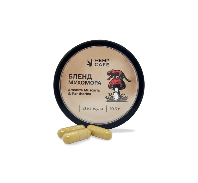 Бленд мухомора Amanita Muscaria&Pantherina 21 капсула