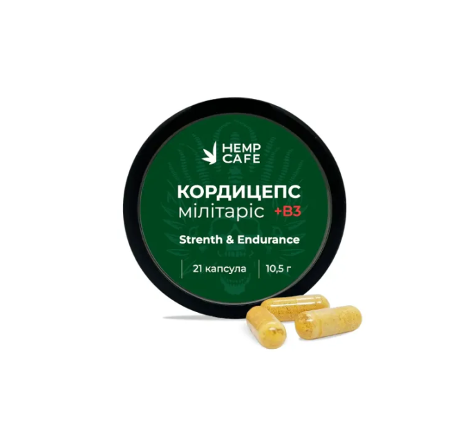 Кордицепс Милитарис 10,5 г + B3 21 капсула