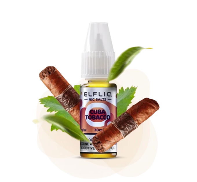 Сольова рідина Elf Bar Elfliq Cuba Tobacco 30 ml