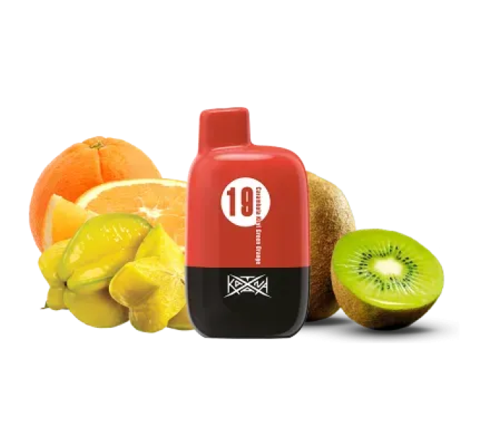Одноразовый POD Katana 5000 Carambola Kiwi Green Orange (Карамболь Киви и апельсин)