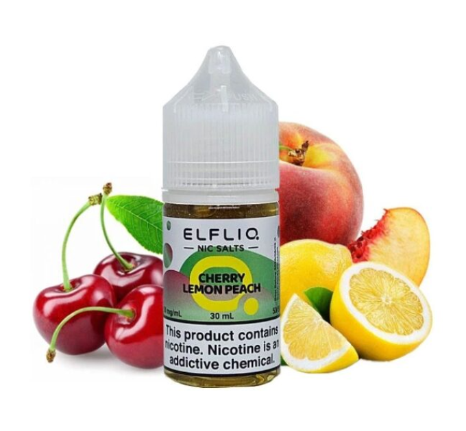 Рідина ELFLIQ від Elf Bar 30 мл - Вишня Лимон Персик (Cherry Lemon Peach)