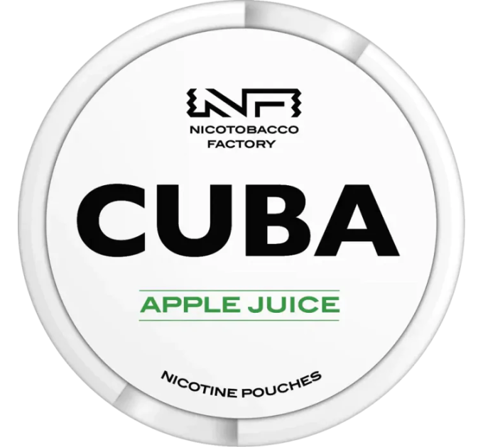 Снюс Cuba white line Яблучний сік 16мг