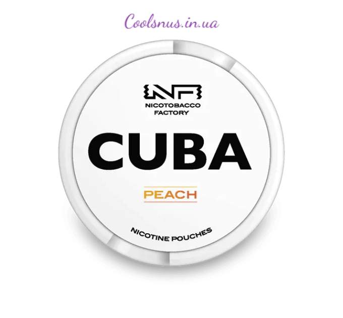 Снюс Cuba white line Peach 16mg
