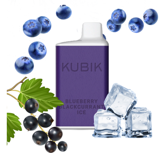 Kubik Max 6000 Blueberry Blackcurrant Ice (Смородина і Чорниця з Холодком) | Одноразова електронна сигарета