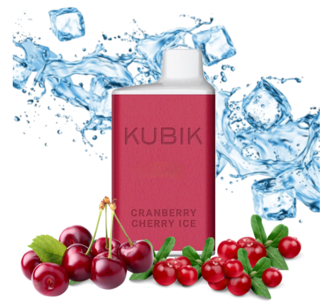 Електронна сигарета Kubik Max 6000 Cranberry Cherry Ice (Журавлина Вишня Лід)