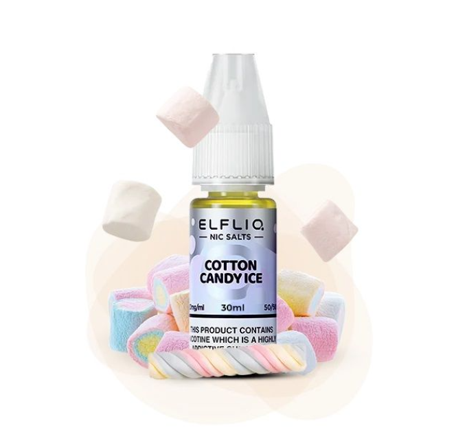 Сольова рідина Elf Bar Elfliq Cotton Candy Ice 30 ml