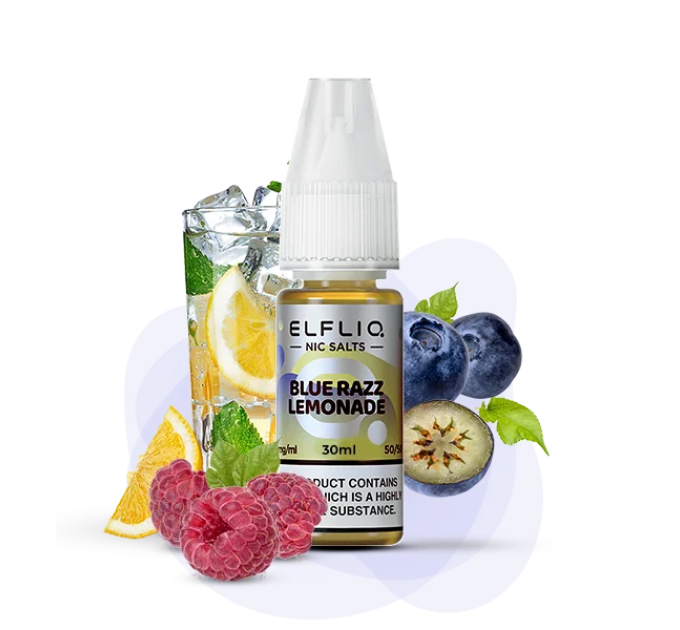 Сольова рідина Elf Bar Elfliq Blue Razz Lemonade 30 ml