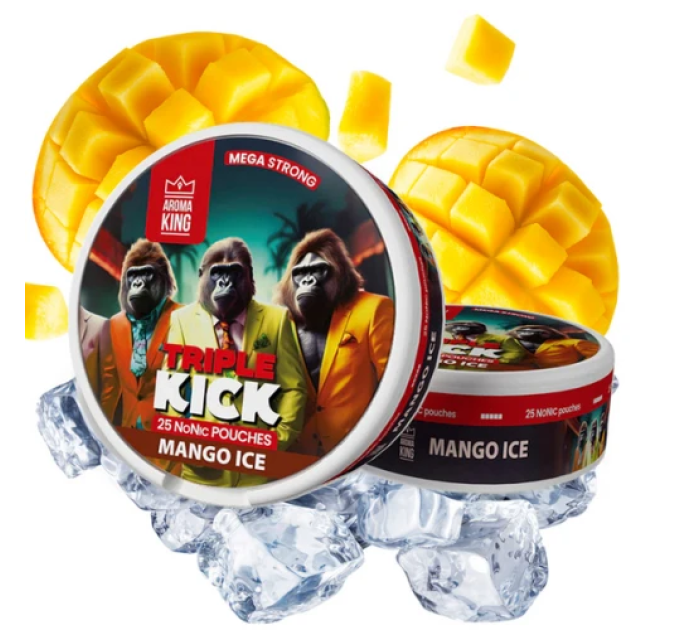 Снюс Aroma King Triple Kick Mango Ice (Манго Лёд)