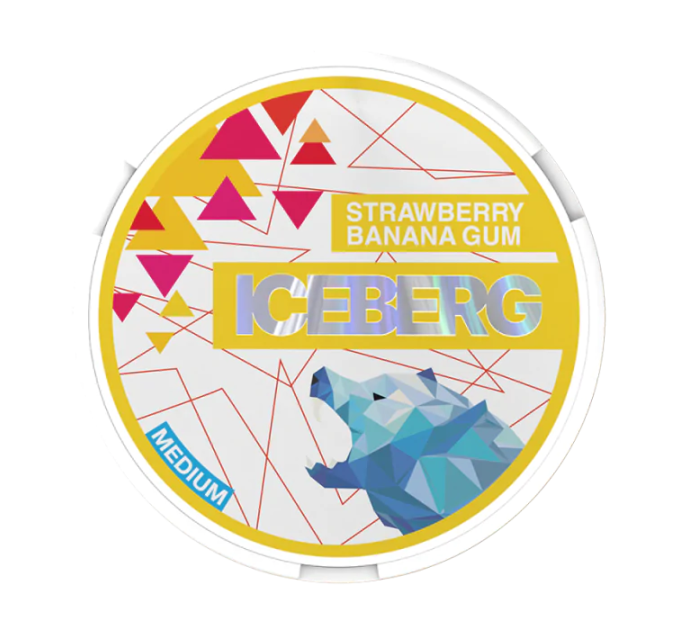 Снюс ICEBERG 50mg Strawberry Banana Gum Купити в Дніпрі