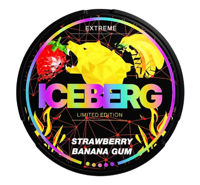 Снюс ICEBERG 150mg Strawberry Banana Gum Купити в Чернігові