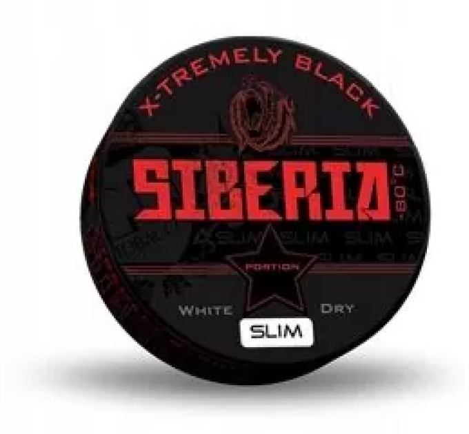 Снюс чорна Сибір у тонких пакетах. Siberia black slim. Shop Coolsnus.in.ua