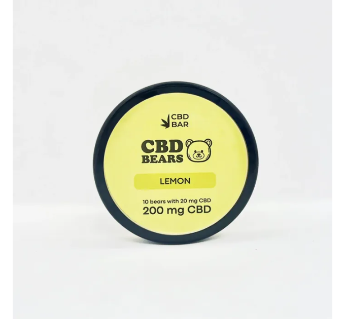 Желейные CBD мишки со вкусом лимона 16г 200мг CBD Vegan