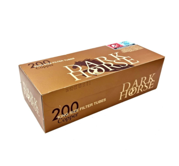 Гільзи Dark Horse Copper King Size з фільтром 200 шт купити Coolsnus.in.ua
