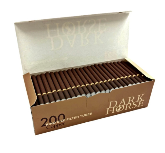 Гільзи Dark Horse Copper King Size з фільтром 200 шт купити Coolsnus.in.ua