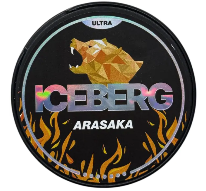 ICEBERG 70mg Arasaka 70 мг купити в Україні надміцні нікотинові паучі Slim