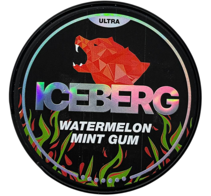 ICEBERG 70mg Watermelon Mint Gum 70 мг арбуз мята оригинал Украина