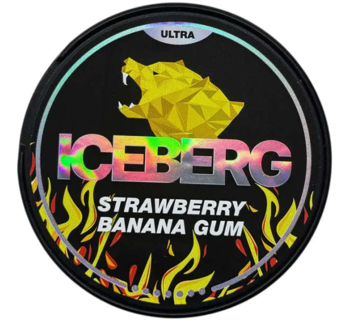 ICEBERG 70mg Strawberry Banana ультра міцний снюс