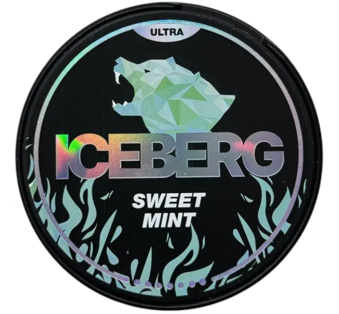  ICEBERG 70mg Sweet Mint ультра міцний нікотиновий снус