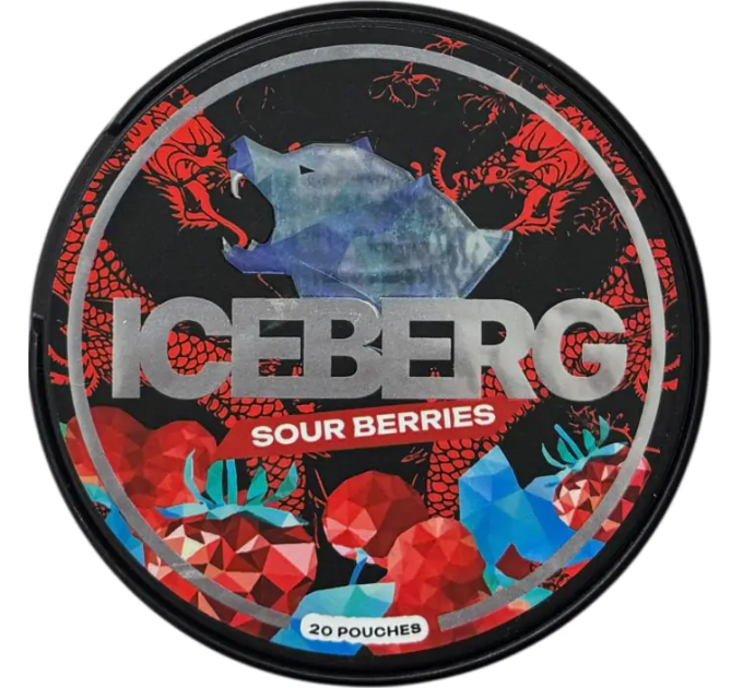 ICEBERG 50mg Sour Berries міцні нікотинові паучі кислі ягоди