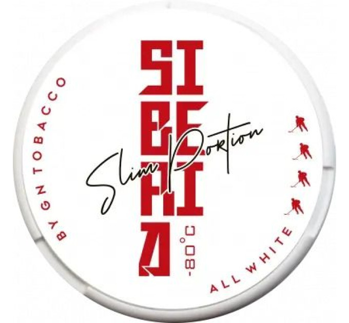Снюс Siberia All White Slim Super Strong