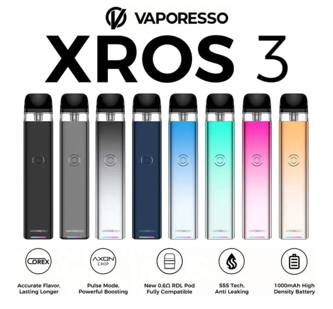 Багаторазовий POD Vaporesso Xros 3 Pod Kit